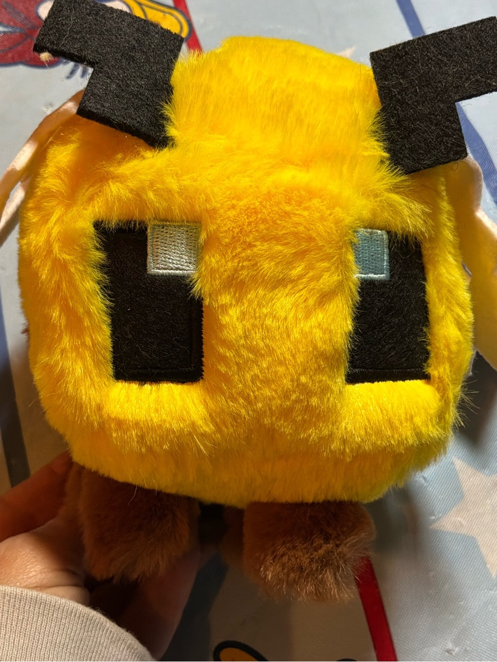 Mattel Minecraft bee plush troll-NWT